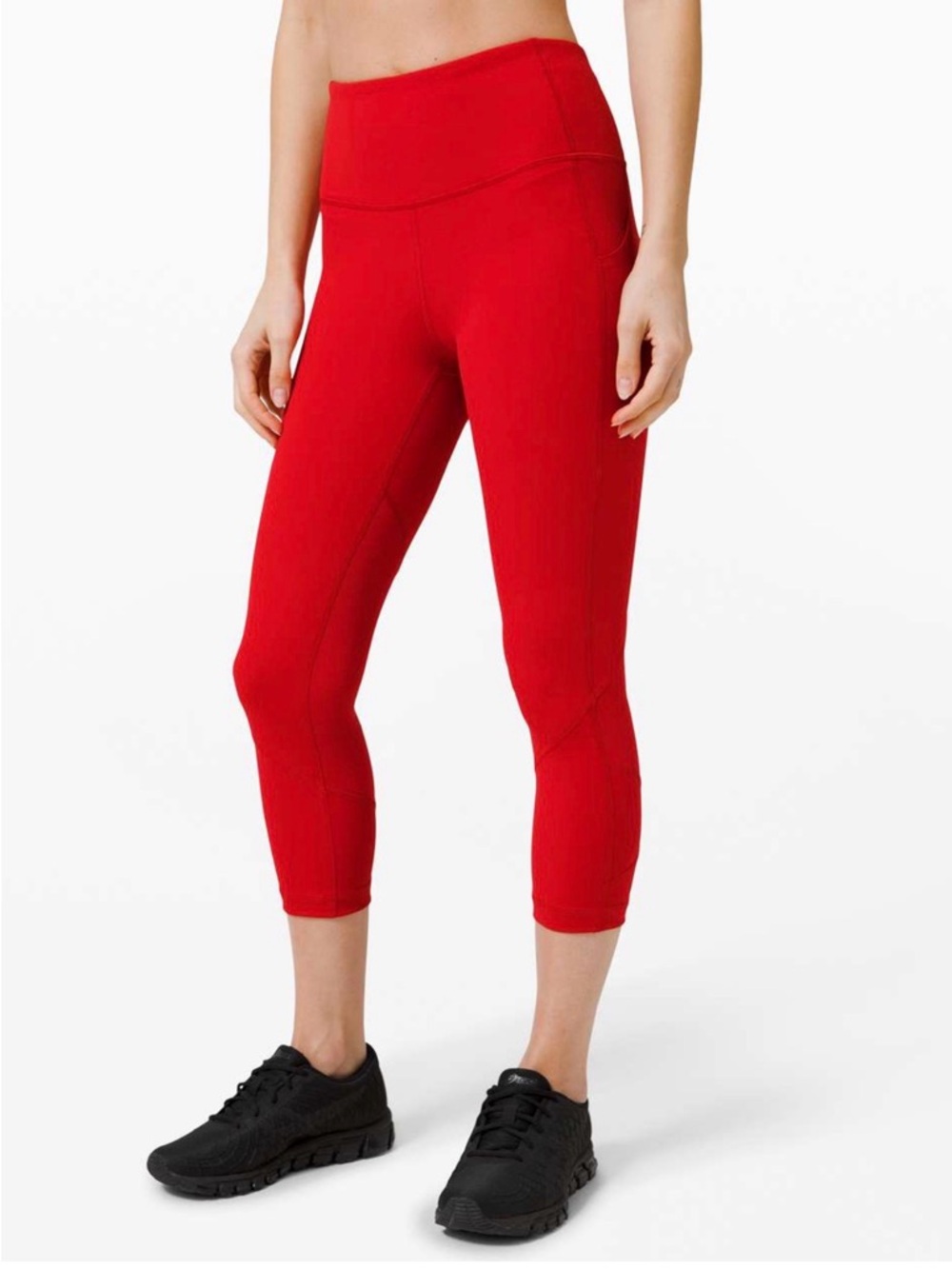 Lululemon Pace Rival High-Rise Crop 22” Leggings Red Size 8